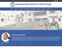 Tablet Screenshot of annamacharyagroup.org